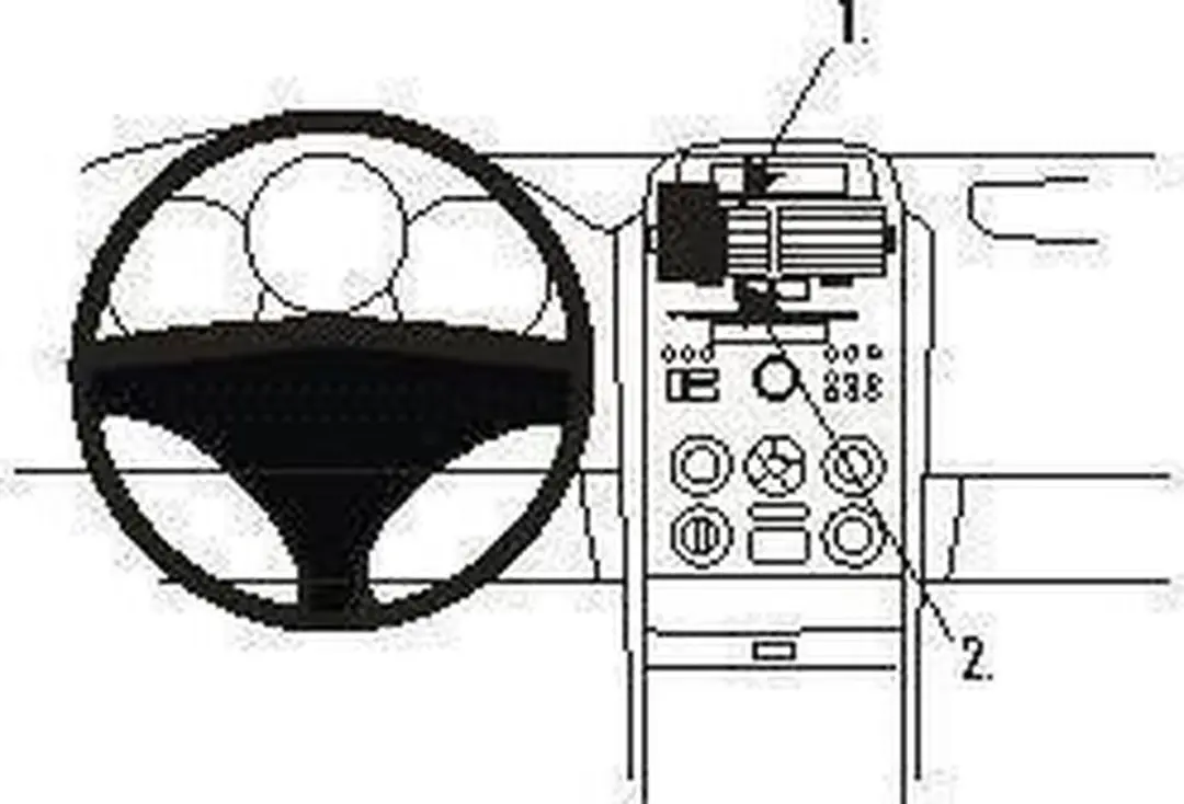 Brodit ProClip 853676 Suzuki Grand Vitara Center Mount