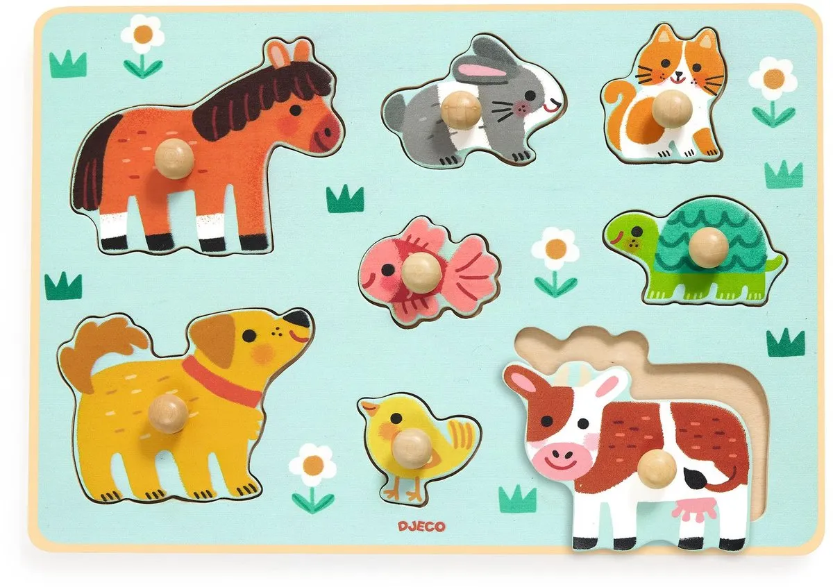 Djeco Dog'n'Co Houten Puzzel 1000 Stuks - Multicolor