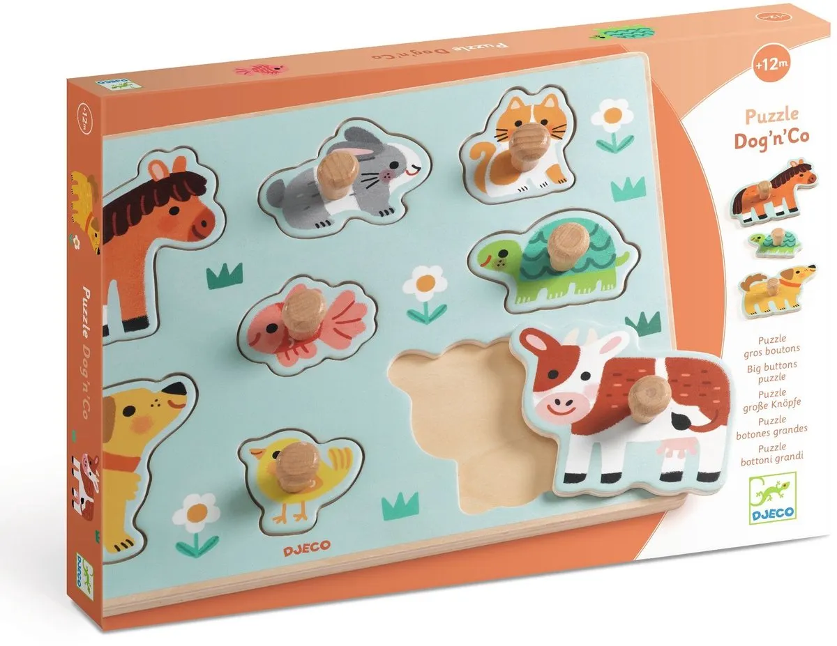 Djeco Dog'n'Co Houten Puzzel 1000 Stuks