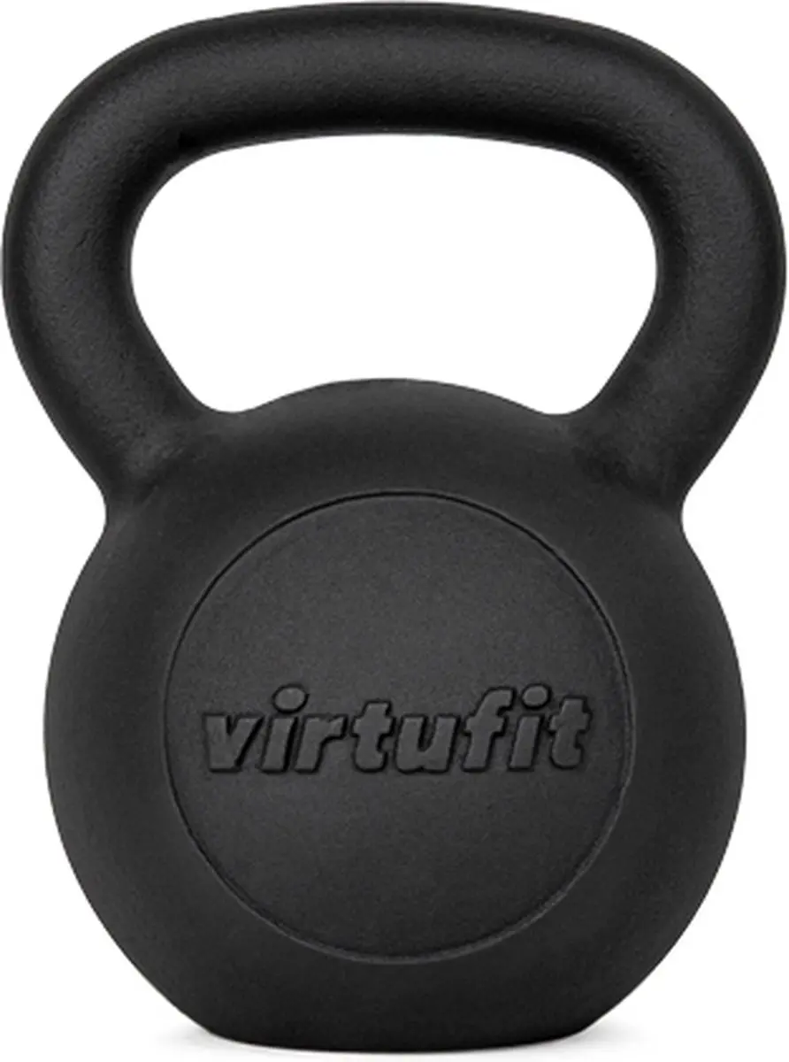 VirtuFit Kettlebell Pro Gietijzer 16 kg - Zwart