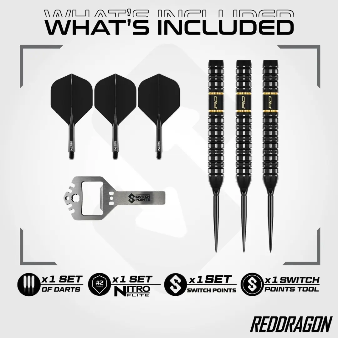 Red Dragon Ascend Parallel Switch Point 90% Dartpijlen - 3 Stuks