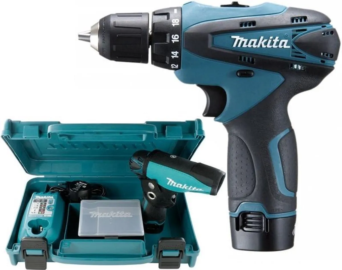 Makita DF330DWE Accuboormachine 10,8V - 2x 1,3Ah - 18 standen