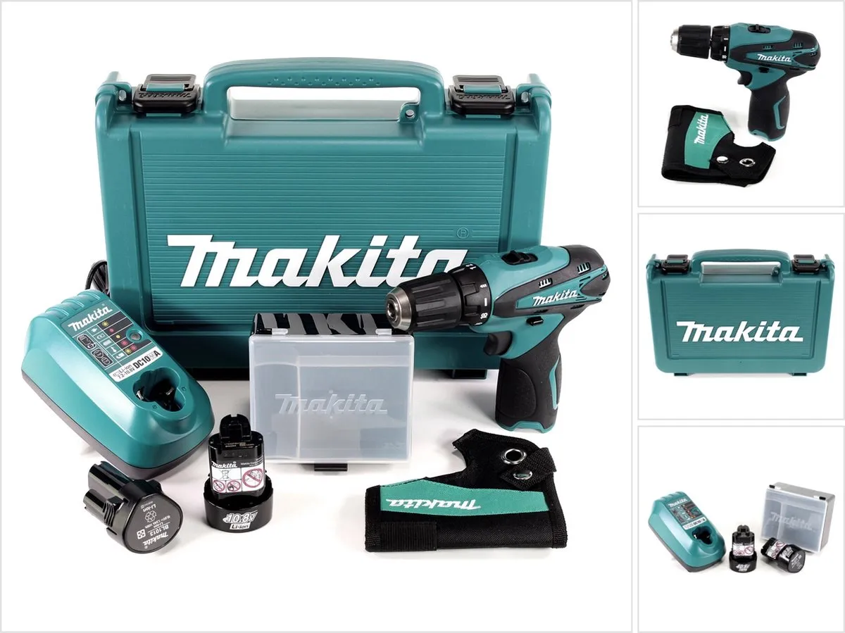 Makita DF330DWE Accuboormachine 10,8V - 2x 1,3Ah - 18 standen