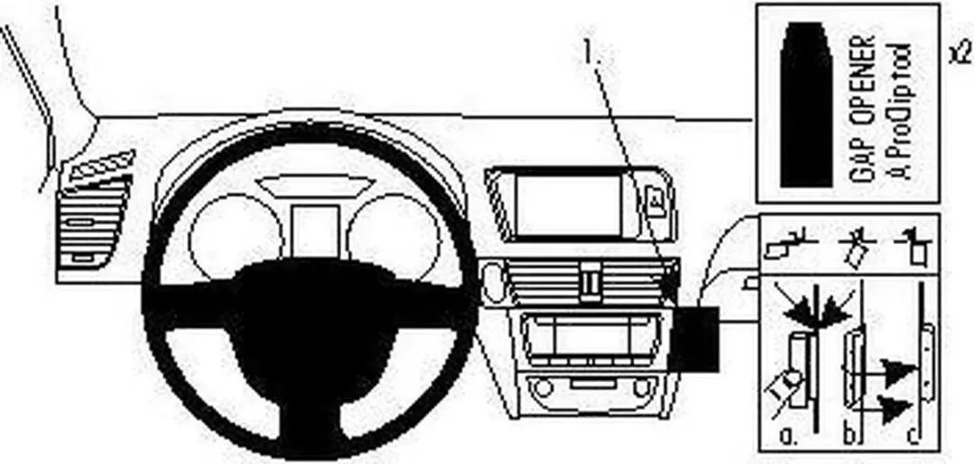Brodit ProClip 854264 Houder - Audi Q5 2009-2014 - Zwart