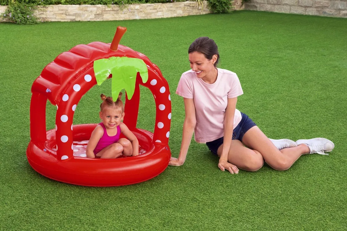 Bestway Aardbei Opblaasbaar Kinderzwembad 91cm - 26L - afbeelding 6 van 6