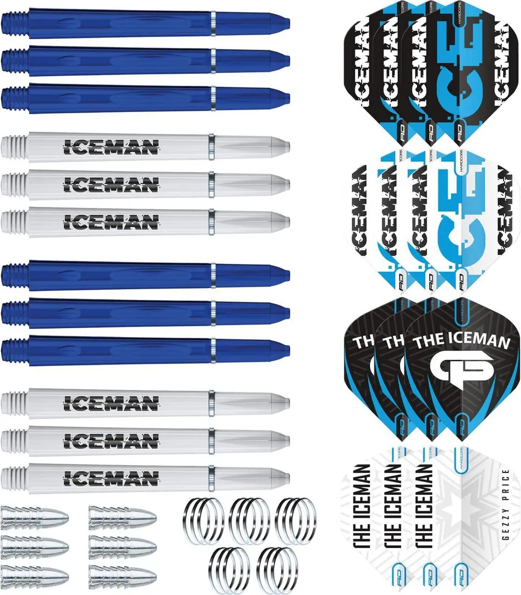 Red Dragon Gerwyn Price Iceman Ultimate Steeltip Darts 22g - 50 Stuks