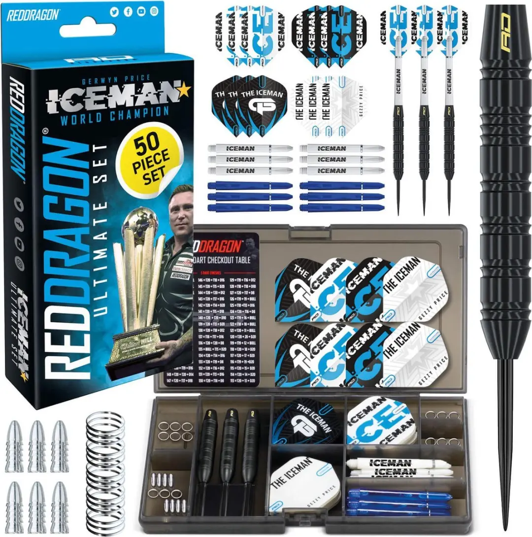 Red Dragon Gerwyn Price Iceman Ultimate Steeltip Darts 22g