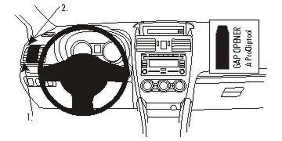 Brodit ProClip Subaru Forester/Levrog 2013-2021 - Left Mount - Zwart