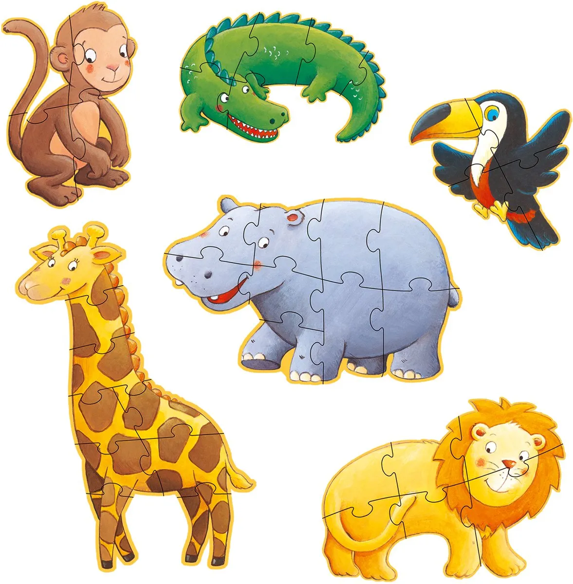Djeco Puzzel Dieren 1000 Stuks - Educatief Speelgoed 2+ - Multicolor