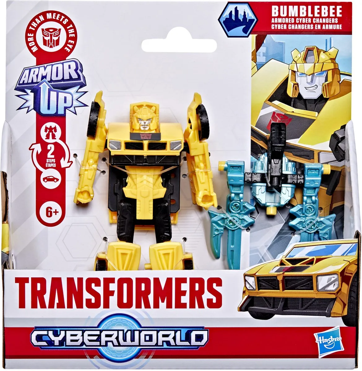 Hasbro Transformers Cyberworld Armored Cyber Changers Bumblebee - Multi