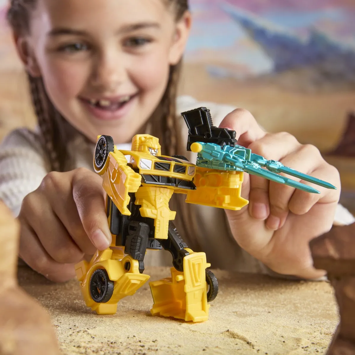 Hasbro Transformers Cyberworld Armored Cyber Changers Bumblebee - Multi