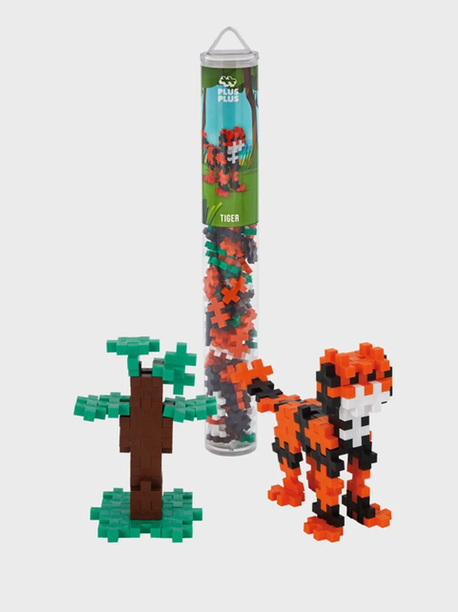 Plus-Plus Tube Tijger 100-delig Bouwset