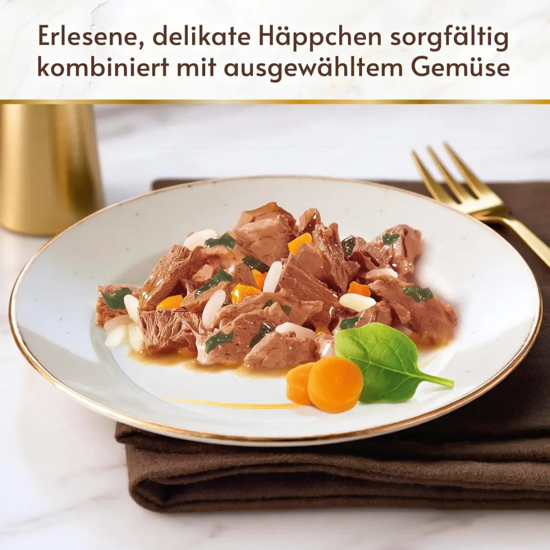 Gourmet à la carte – met diepzeevis, zalm, kalkoen en eend (4 x 85g)
