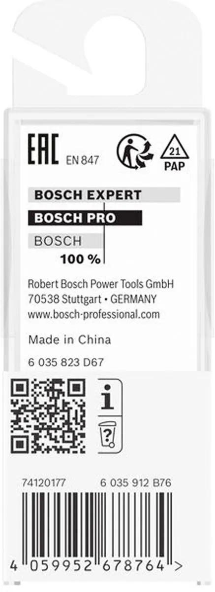 Bosch PRO Sleuvenfrees Ø14xL30mm - 2 Snijdend