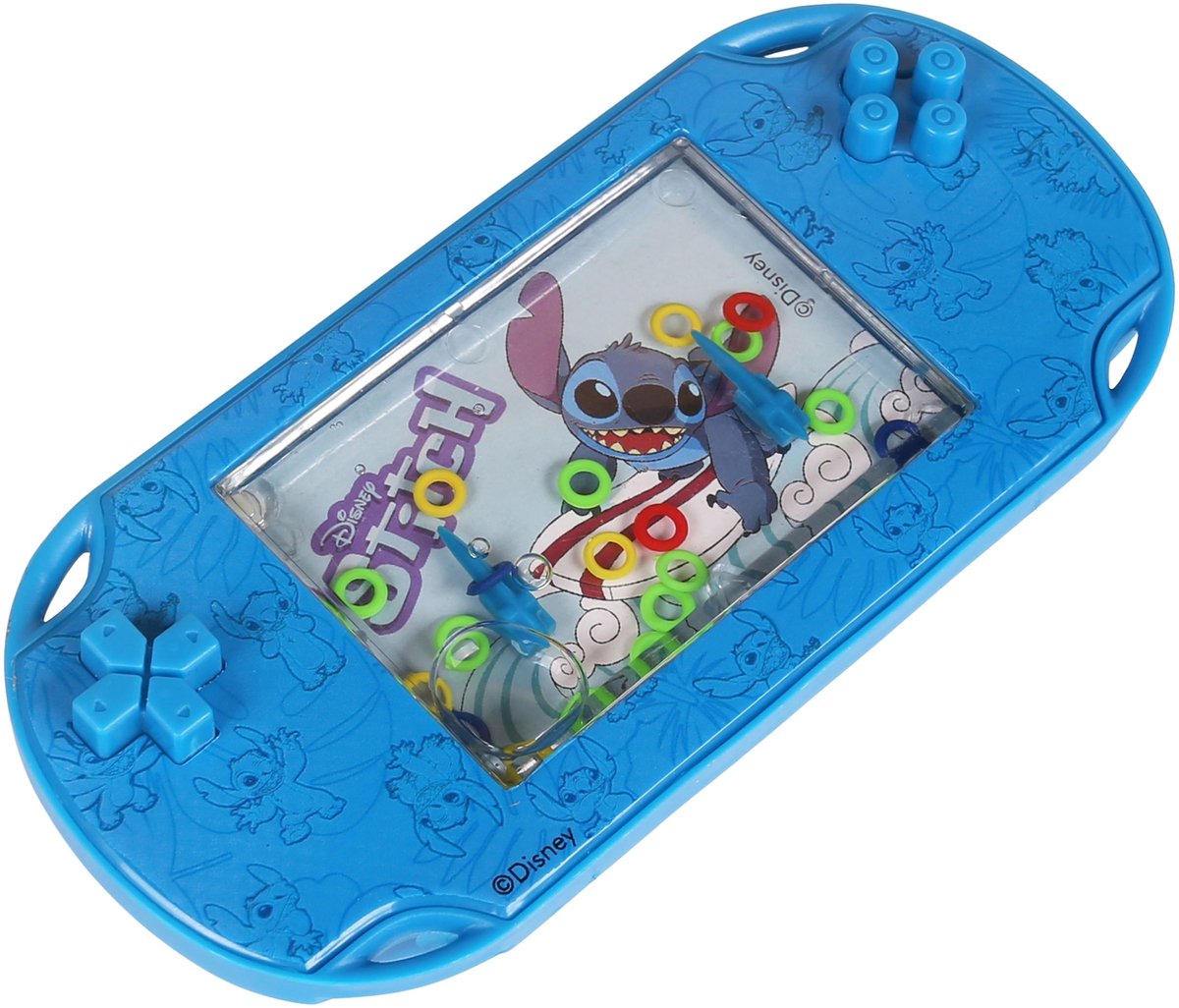 DISNEY Stitch WATERSPEL ringetjes, Zakspel, Minigameconsole voor kinderen