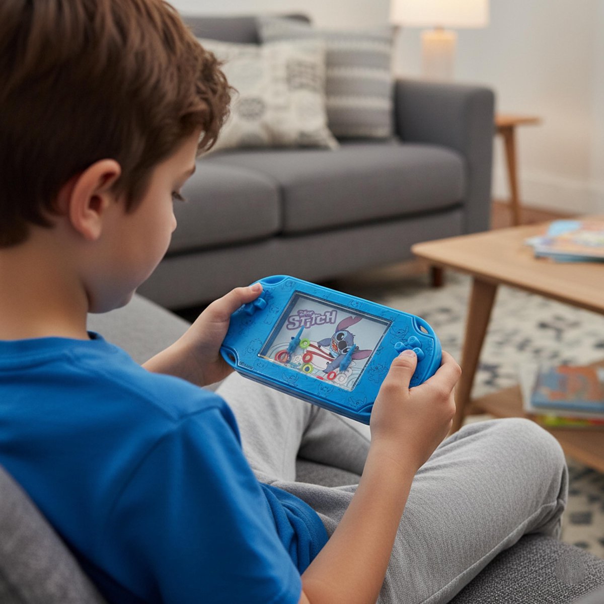 DISNEY Stitch WATERSPEL ringetjes, Zakspel, Minigameconsole voor kinderen