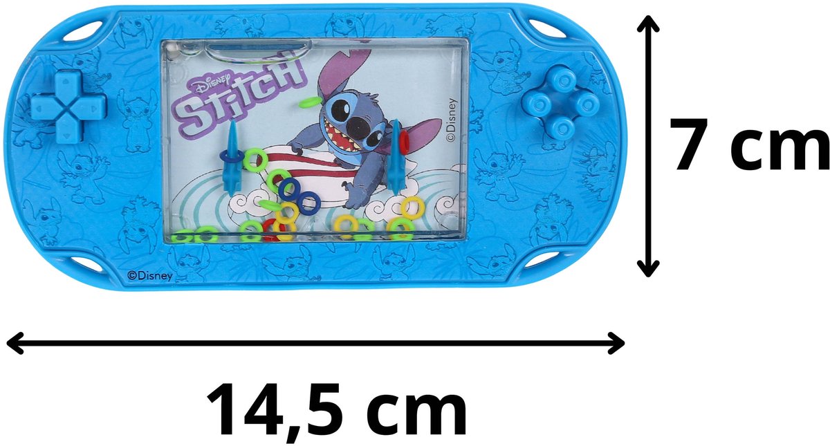 DISNEY Stitch WATERSPEL ringetjes, Zakspel, Minigameconsole voor kinderen