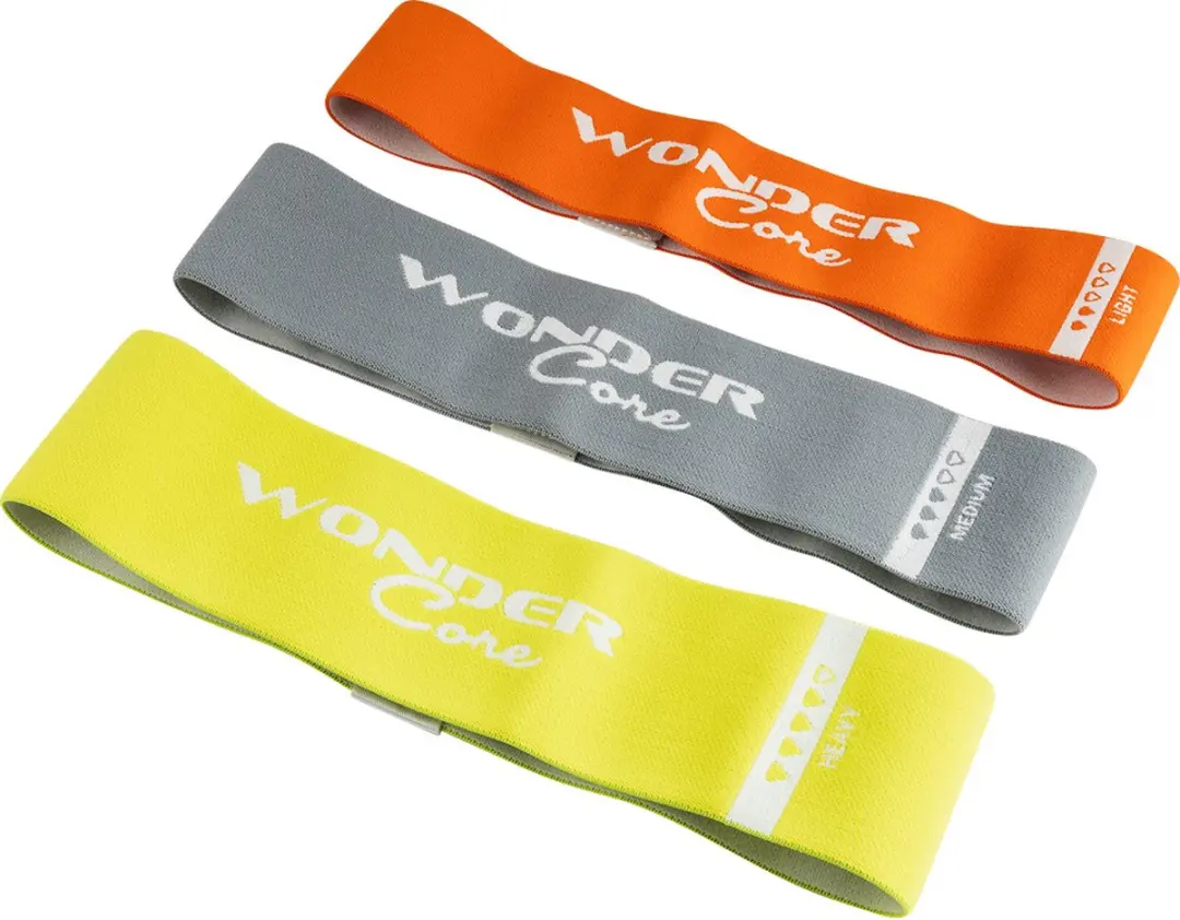 Wonder Core Resistance Bands Set - 3 Sterktes Multicolor