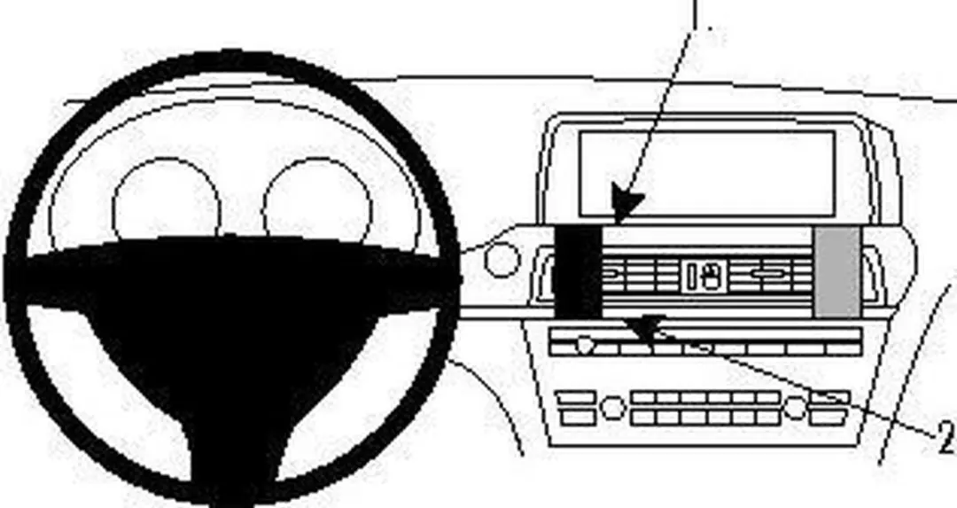 Brodit ProClip houder geschikt voor BMW 6-Serie (F06, F12, F13) 2012-2019 Center mount