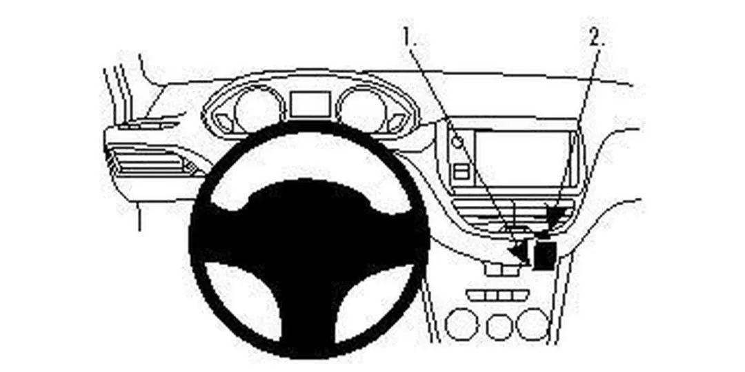 Brodit ProClip houder geschikt voor Peugeot 208 2012-2019 / 2008 2013-2019 Angled mount