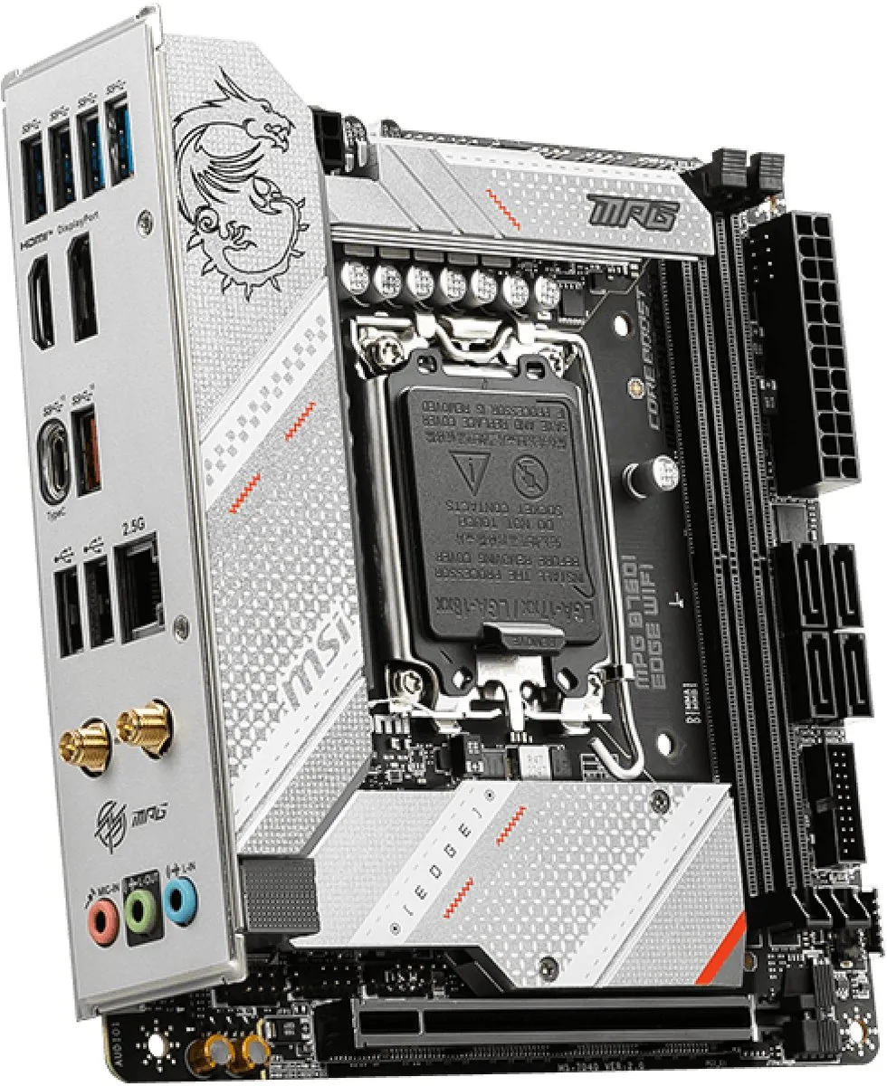 MSI MPG B760I Edge Wi-Fi Moederbord - Mini ITX - Intel B760