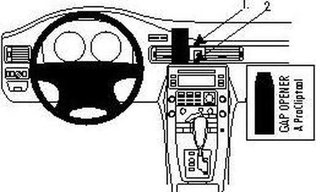Brodit ProClip 854129 Center Mount - Volvo S80/V70 II/XC70