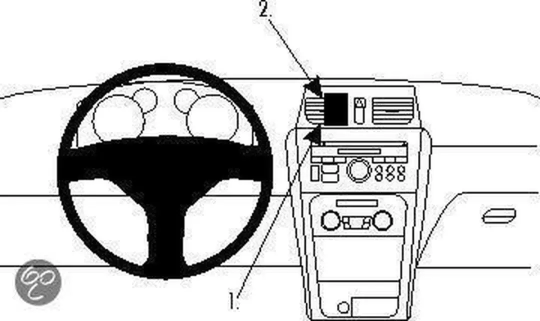 Brodit ProClip Houder Suzuki SX4 2011-2015 - Zwart