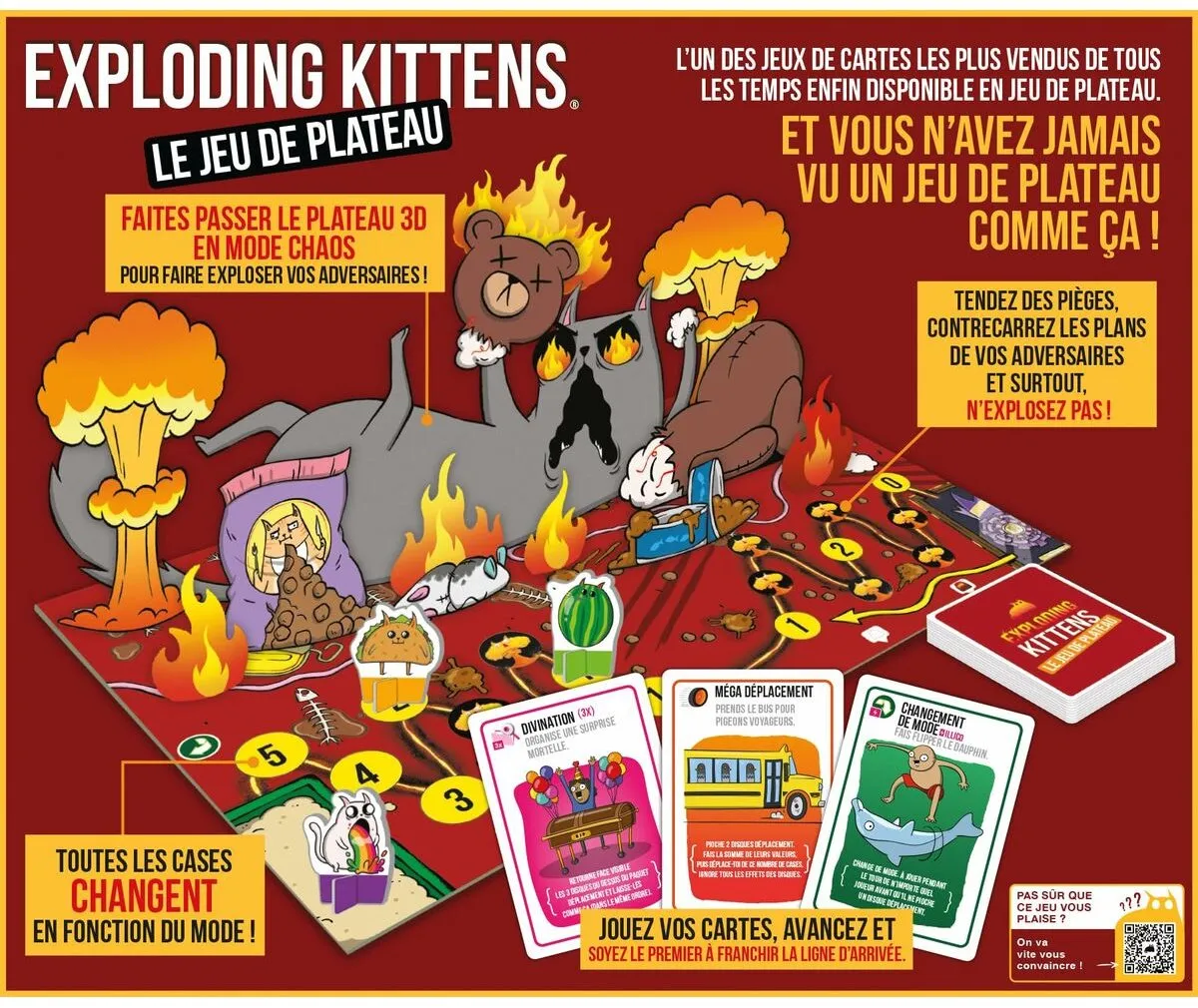 Asmodee Exploding Kittens Bordspel - Multicolor