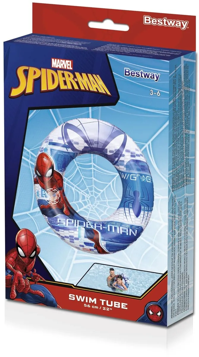 Bestway Marvel Spider-Man Opblaasbare Zwemband 56cm - Multicolor - afbeelding 6 van 6