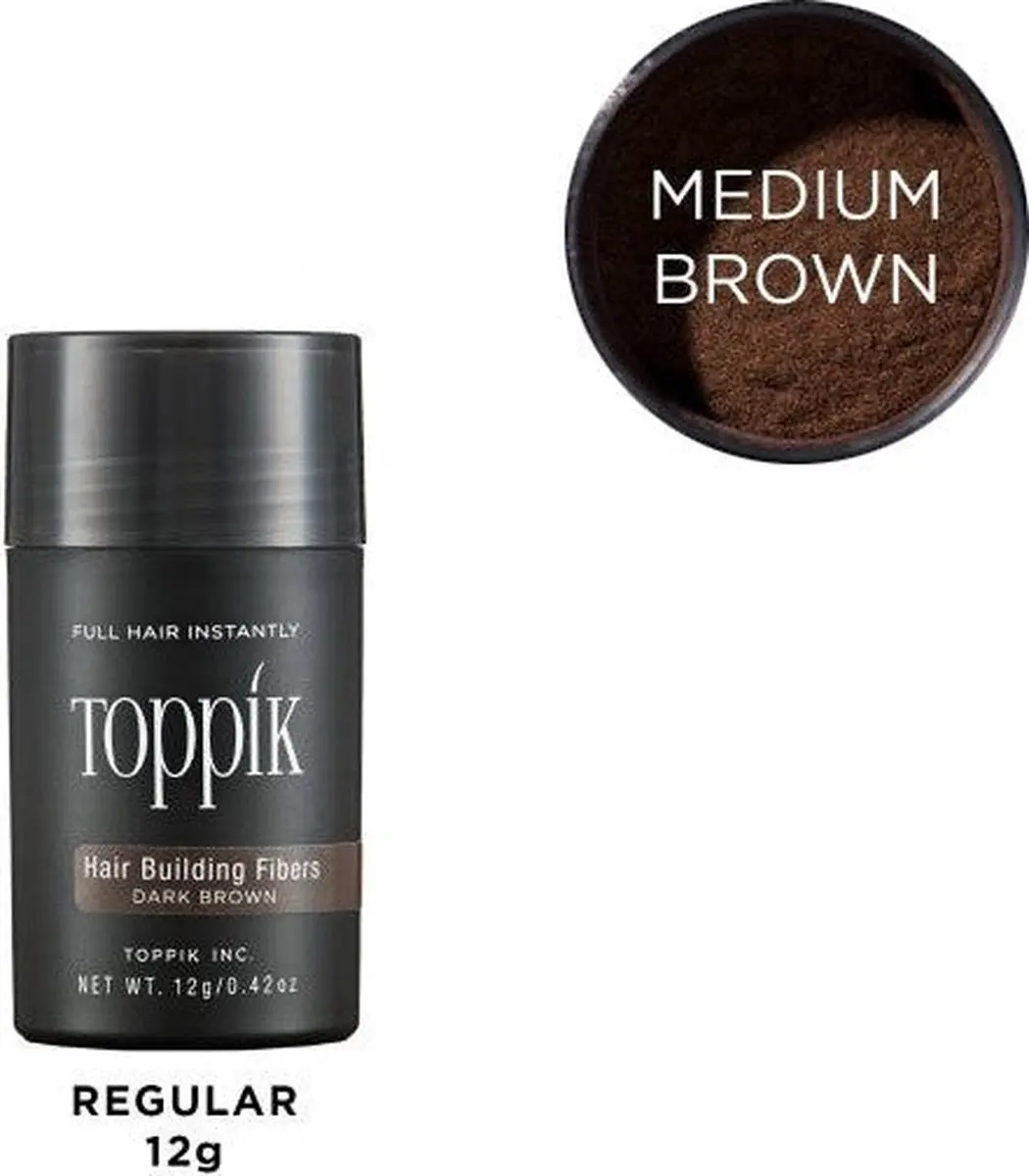 Toppik Hair Building Fibers Medium Brown 12g