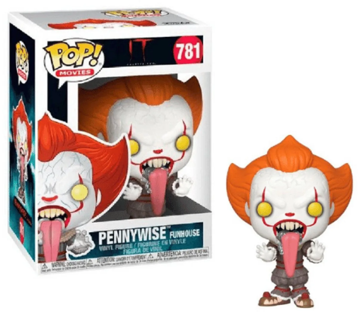 Funko Pennywise POP! Vinyl Figure - Stephen King's It 2 - 9 cm - Bonte kleuren