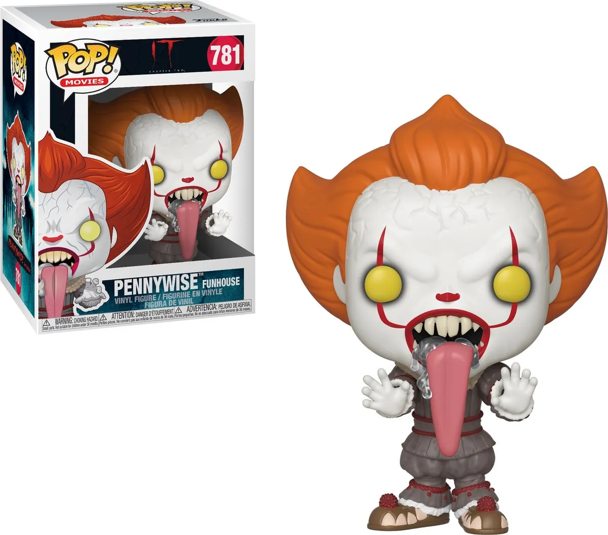 Funko Pennywise POP! Vinyl Figure - Stephen King's It 2 - 9 cm - Bonte kleuren