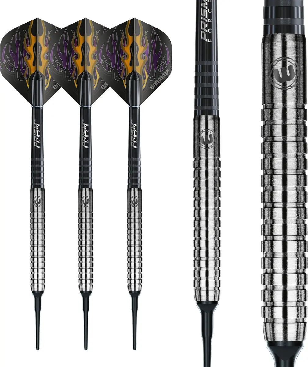 Winmau Foxfire 80% Soft Tip Darts - 3 Stuks - Zilver