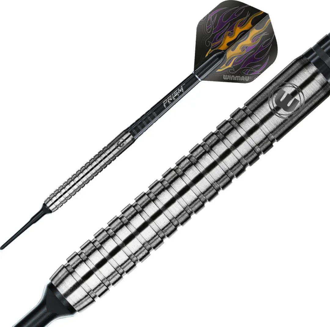 Winmau Foxfire 80% Soft Tip Darts - 3 Stuks - Zilver - afbeelding 6 van 6