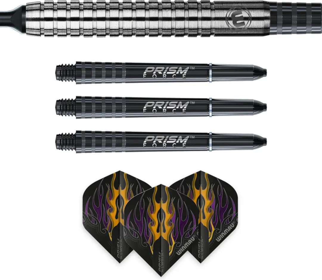 Winmau Foxfire 80% Soft Tip Darts - 3 Stuks - Zilver