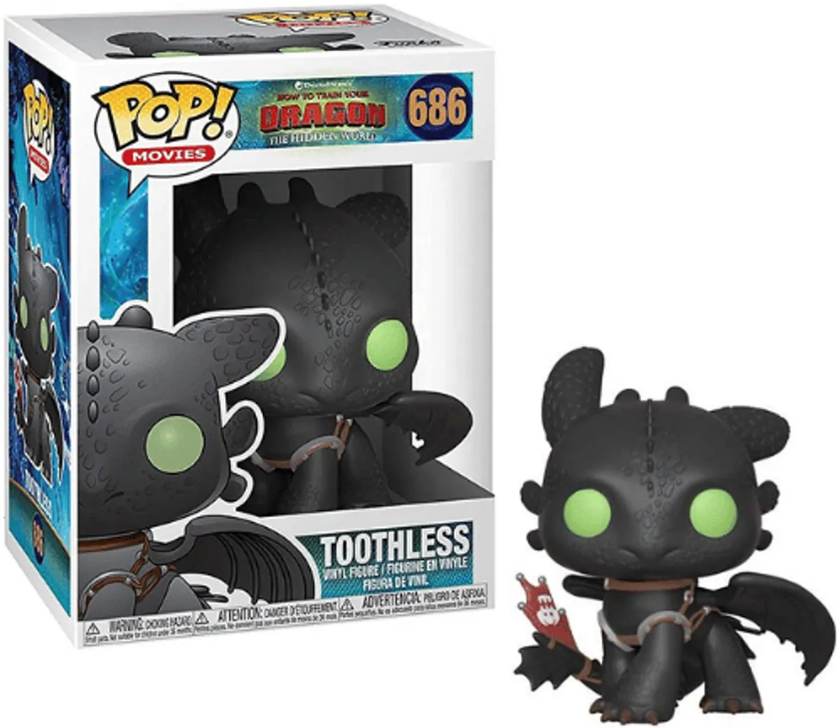 Funko Pop! Toothless How To Train Your Dragon 36355 - Verzamelfiguur 10cm - Multi - afbeelding 6 van 6