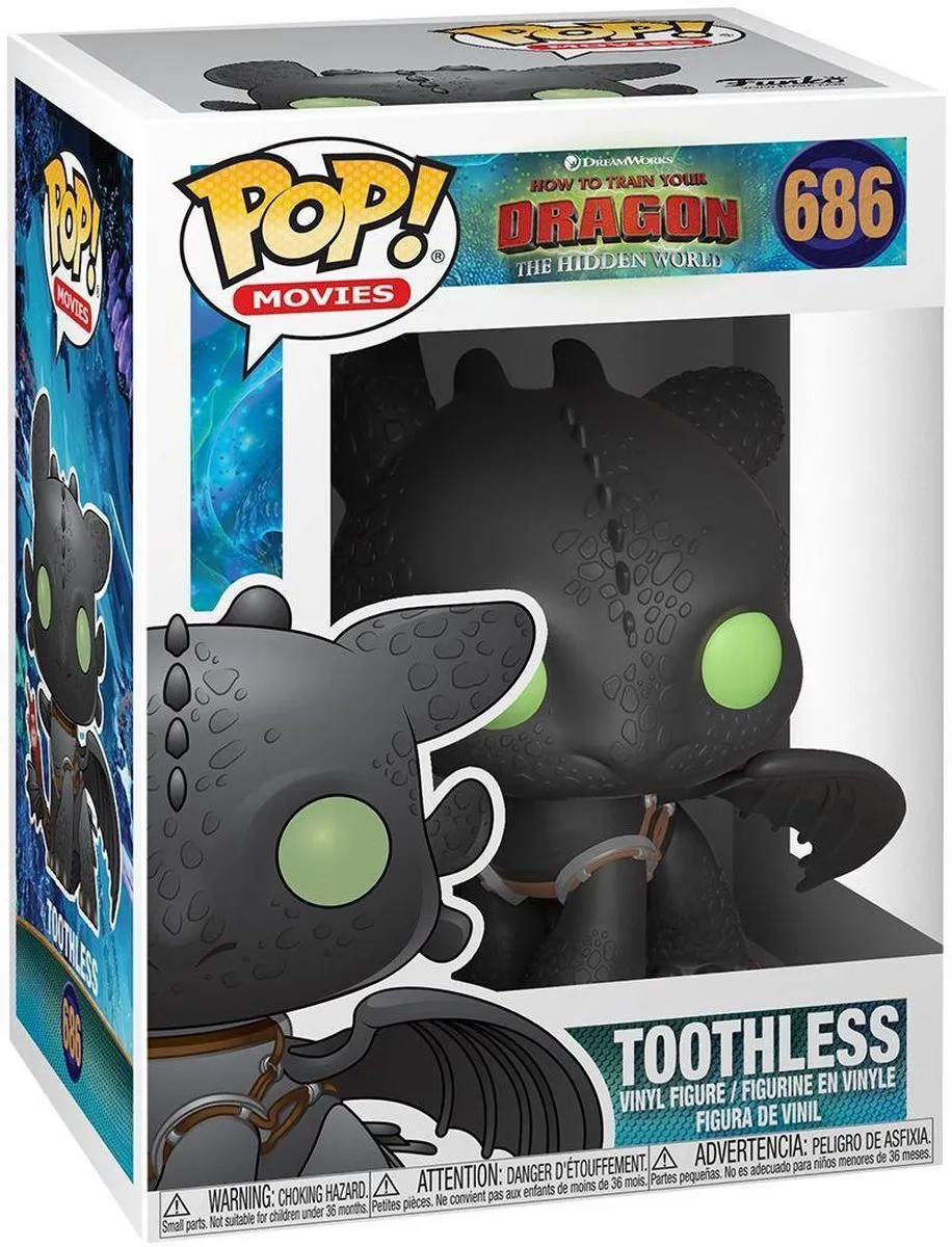 Funko Pop! Toothless How To Train Your Dragon 36355 - Verzamelfiguur 10cm - Multi