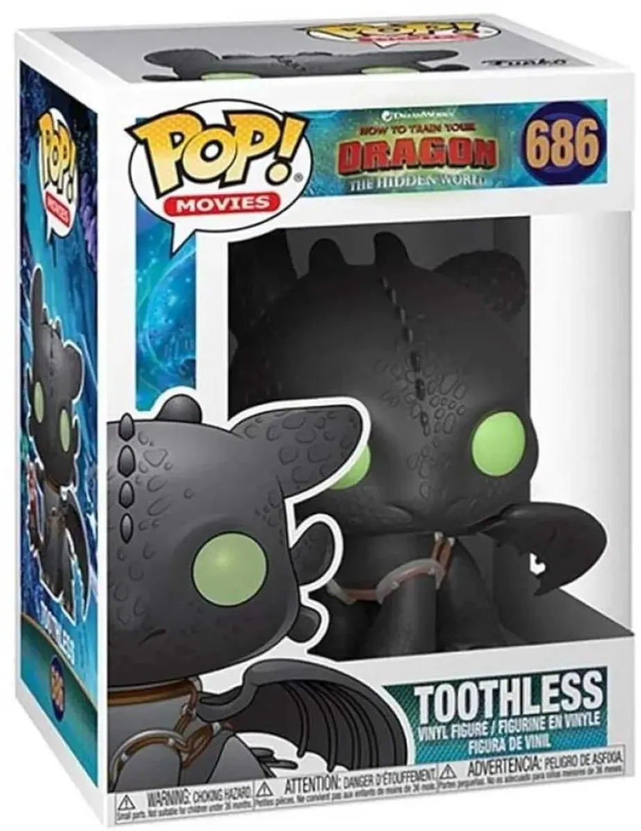 Funko Pop! Toothless How To Train Your Dragon 36355 - Verzamelfiguur 10cm - Multi