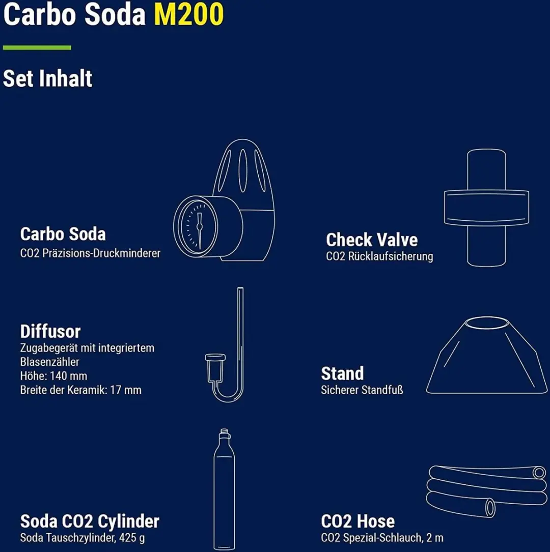 Dennerle Carbo Soda M200 Aquarium CO2 Systeem - 200L