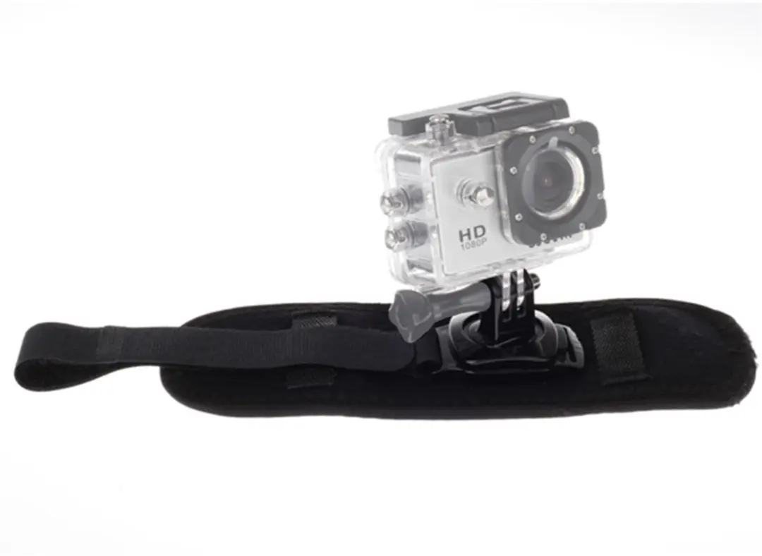 MOJOGEAR A04 Polsband Actioncam - 360° Draaibaar - Zwart