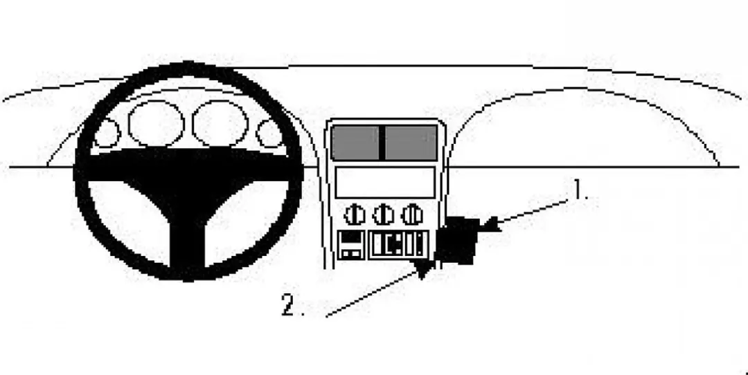 Brodit ProClip 852303 Beugelhouder - BMW Z3 96-02 - Zwart