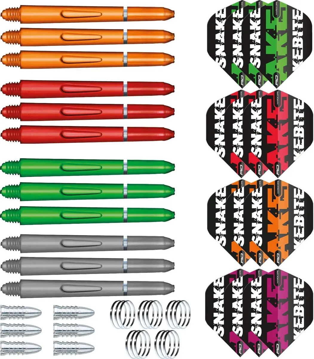 Red Dragon Peter Wright Snakebite Ultimate Steeltip Dartpijlen 22g - 50 Stuks