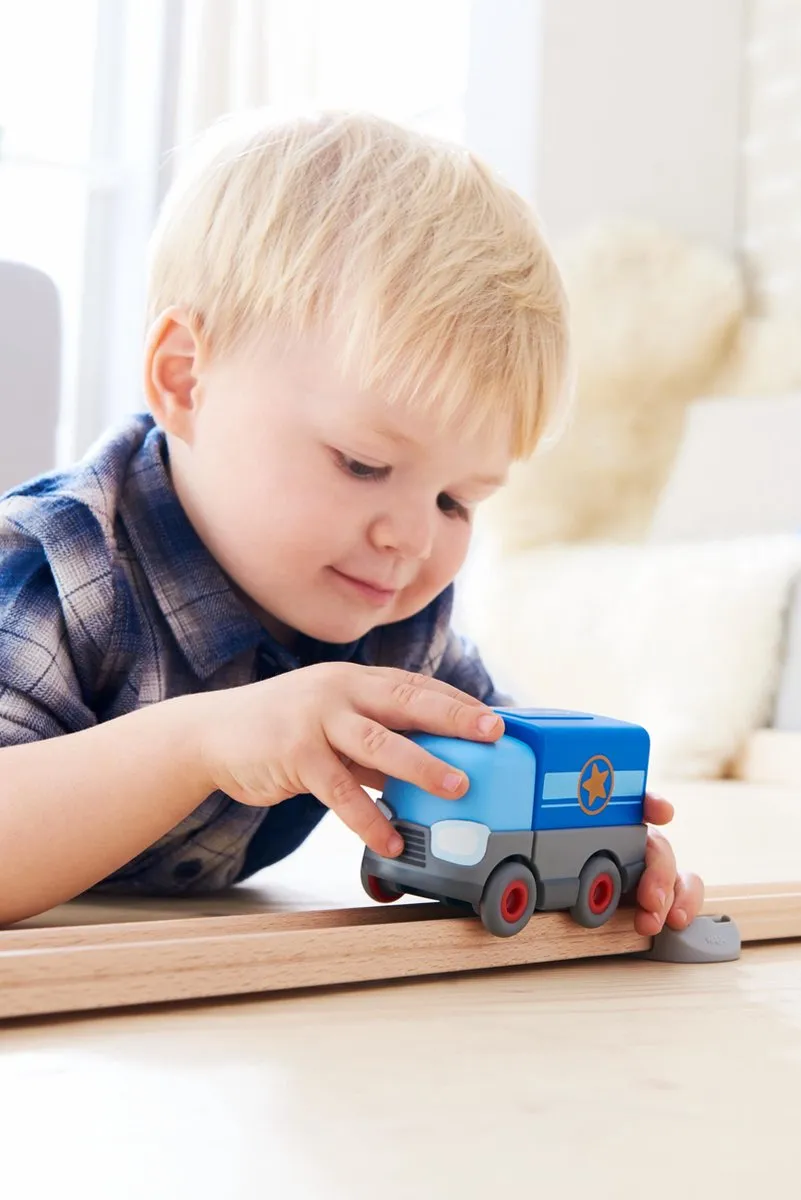 Haba Kullerbü Speelbaan Vrachtwagen - Blauw