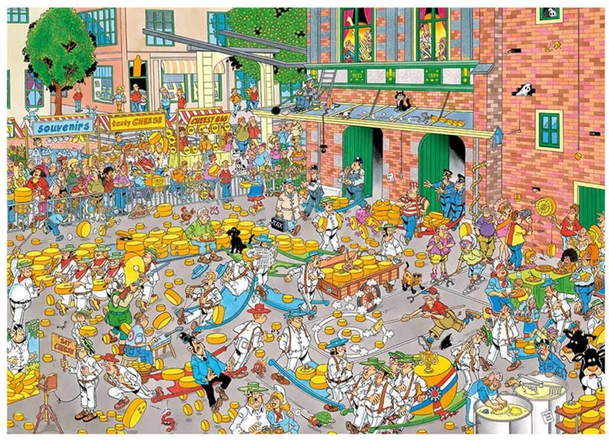 Jan van Haasteren De Kaasmarkt & Skûtsjesilen Puzzel
