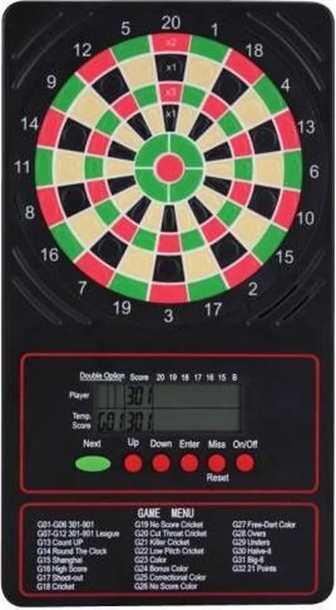 Winmau Ton Machine Touchpad Scorebord - Groen/Rood/Zwart/Wit