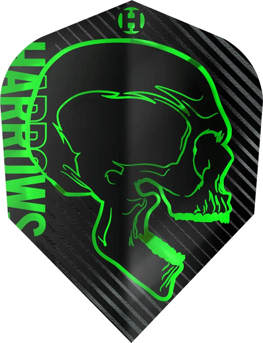 Harrows Rage Green NO6 Dart Flights HF9500
