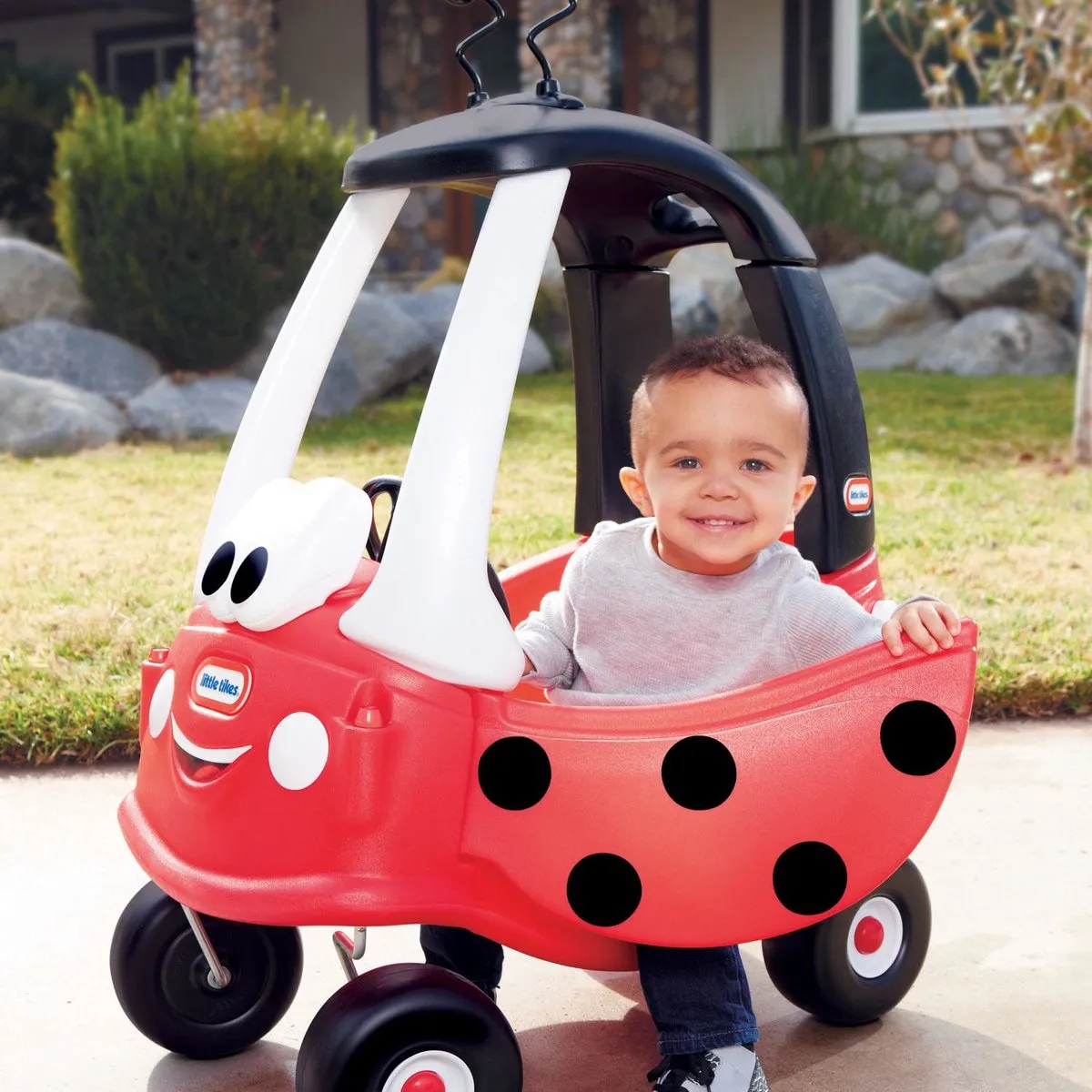 Little Tikes Cozy Coupe Lieveheersbeestje Loopauto - Rood/Zwart - afbeelding 6 van 6