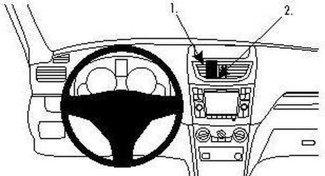 Brodit ProClip 854567 Suzuki Swift Center Mount - Zwart