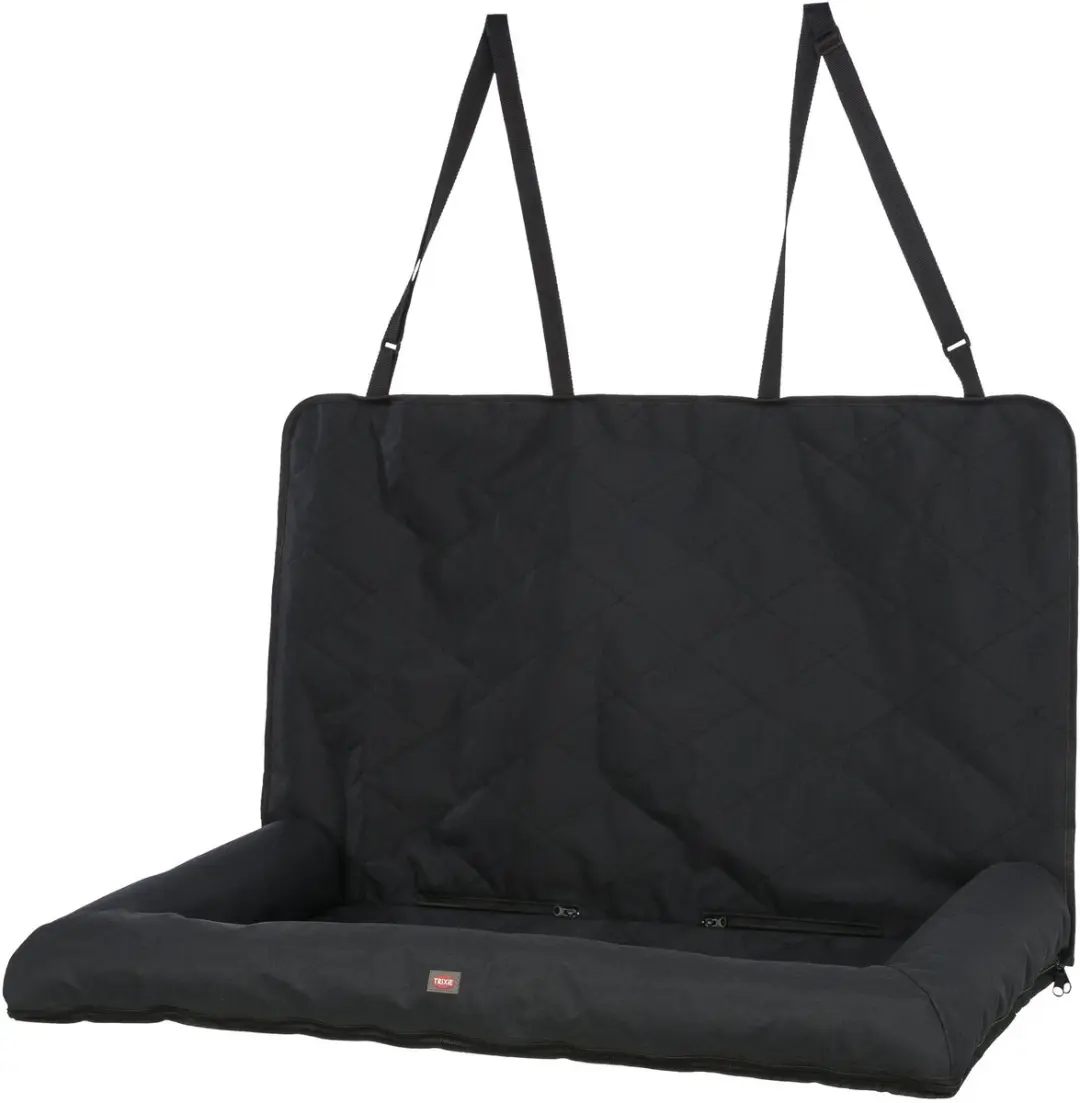 Trixie - Autostoel Kussen - Dubbel - Zwart - 95X50X10 cm
