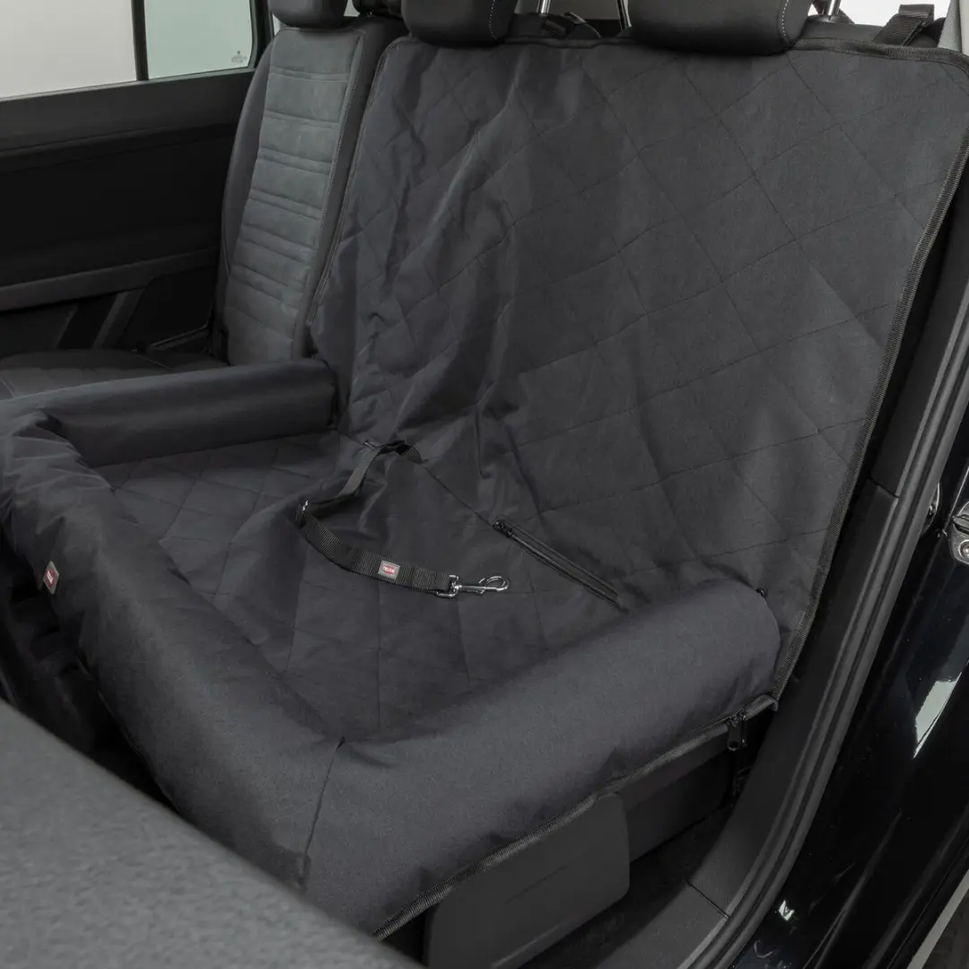 Trixie Autostoel Kussen Dubbel - 95x50x10cm Zwart - afbeelding 6 van 6